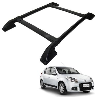 Imagem de Rack De Teto Bagageiro Sandero 2007 a 2014 Tubolar Preto