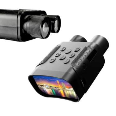 Imagem de Câmera Binôculo A80 Visão Noturna Zoom Òptico 5x 1080p Hd Até 1km Profissional Investigações a Longa Distancia