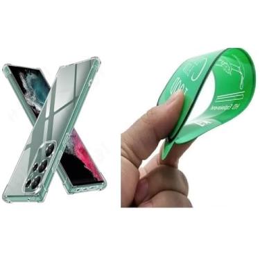Imagem de Kit Capa Capinha Anti Impacto + Película Ceramica 9D Para Samsung Galaxy S24 Ultra