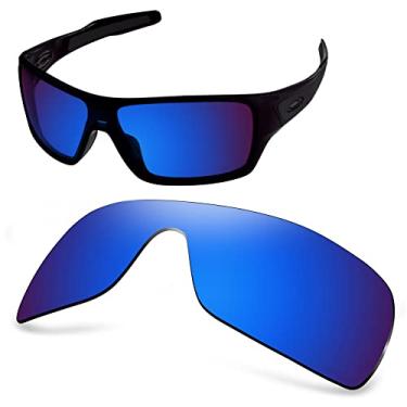 Imagem de AOZAN Lentes de reposição polarizadas ANSI Z87.1 para óculos de sol Oakley Turbine Rotor OO9307 - azul Capri