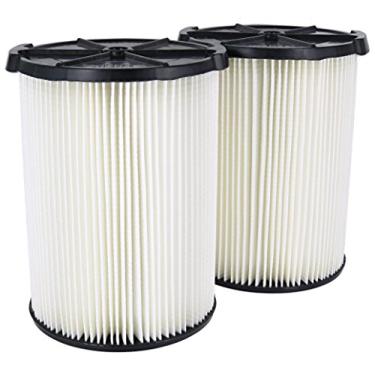 Imagem de Ridgid VF4200 Substituição genuína de 1 camada de filtro de aspirador de pó molhado/seco para aspirador de pó Ridgid 5-20 galões (pacote com 2 VF4000)