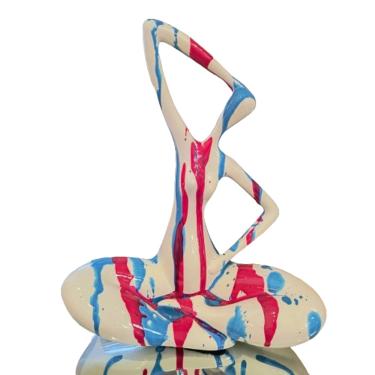 Imagem de Estatueta Arte Moderna Mulher Yoga 25Cm