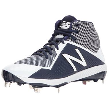 Imagem de New Balance Tênis de beisebol masculino M4040v4 Metal, Azul-marinho/branco, 16 Wide