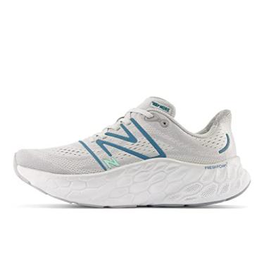 Imagem de New Balance Fresh Foam X More V4 Tênis de corrida masculino, Alumínio claro/pedra da lua escura, 43