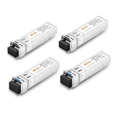 Imagem de 6COMGIGA 2 pares de transceptores 10G SFP+ Bidi, 10GBase-BIDI 1270nm/1330nm SMF, até 10 km, compatível com Cisco, Ubiquiti, D-Link, Supermicro, Netgear e outros interruptores abertos