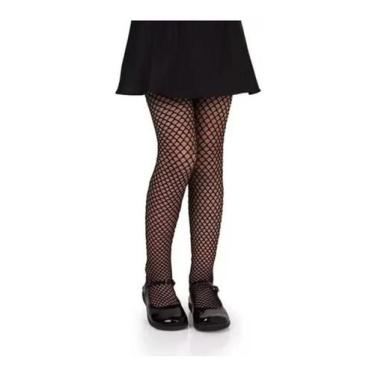 Imagem de Meia Calça Infantil Arrastão Selene, Mulher, M, Preto