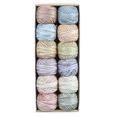 Imagem de Valdani Bolas de Algodão Tingidas à Mão Tamanho 12 Designer J. Paton 100m Pacote com 12 Unidades