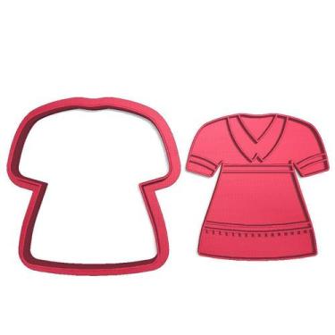 Imagem de Cortador Marcador Biscoito Pasta Vestido Baby Fashion - DOCE IMPRESSO,
