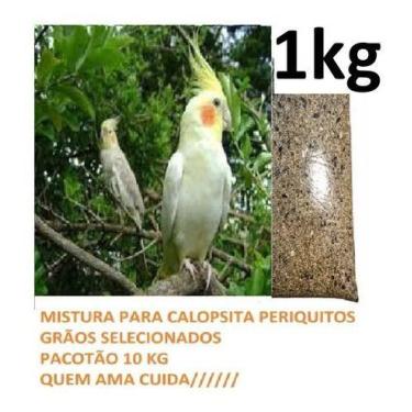 Imagem de Mistura Calopsita Periquito Agaporne 1 Kg  Pássaro Sementes - Cannã, C