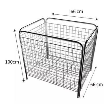 Imagem de Cesto Porta Expositor Fraldas Farmácia Bola Reforçado Com Nf - Cesto F