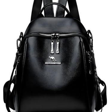 Imagem de Mochila Vintage Antifurto E Estilo Feminina De Couro Macio - Unistar