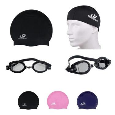 Imagem de Kit Natação Óculos Votex 1.0 UV e Touca a Escolher Hammerhead, Único, 