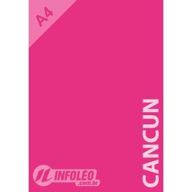 Imagem de Papel Color Plus A4 180 gramas Cancun (Rosa Pink), 50 Folhas