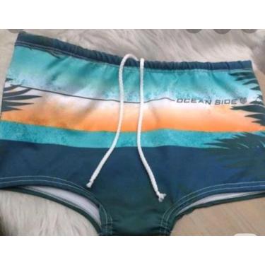 Imagem de Sunga Modelo Boxer Short Adulto Moda Praia - Rainha Fashion, Azul mari