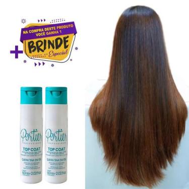 Imagem de Kit C/2 Portier Top Coat Queratina em Gel 60ml Original