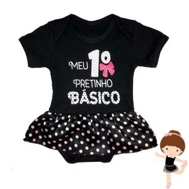 Imagem de Body Bebê Temático Mesversário Fantasia Personagens Baby - KLIZZ, Pret