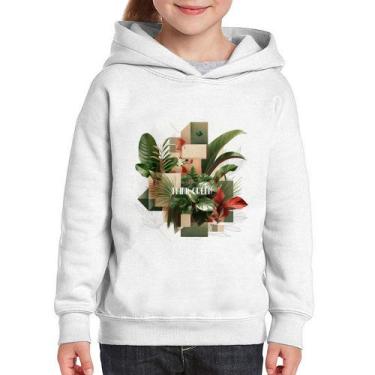 Imagem de Moletom Infantil Think Green - Foca na Moda, Branco, 6