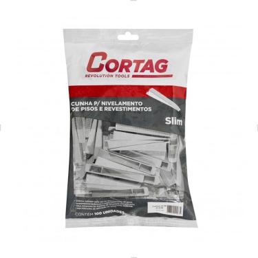 Imagem de Cunha De Nivelamento Pisos Revestimentos 100 Pçs Slim Cortag