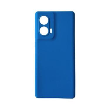 Imagem de Capa Aveludada +Pel. Hidrogel Para Motorola Edge 50 Fusion - DB, Azul
