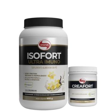 Imagem de Combo Isofort Ultra Imuno 900g e Creatina Creafort 300g Vitafor (900, Baunilha)