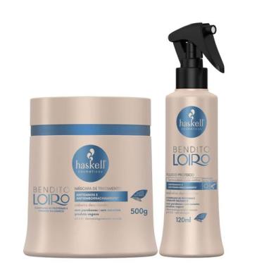 Imagem de Kit Bendito Loiro Haskell Máscara 500g e Fluido Proteico