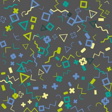 Imagem de Papel de Parede Vinílico Autoadesivo Lavável Geométrico Teen Infantil 