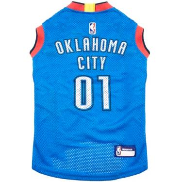 Imagem de Camiseta NBA OKLAHOMA CITY THUNDER DOG, PP - Regata de basquete para animais de estimação