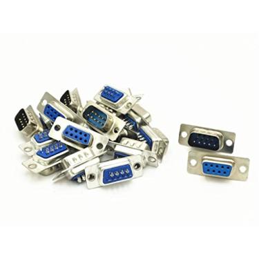 Imagem de xjs XJSXZC Computador DB macho fêmea tipo solda adaptador D-SUB conector 10 pares (DB9)