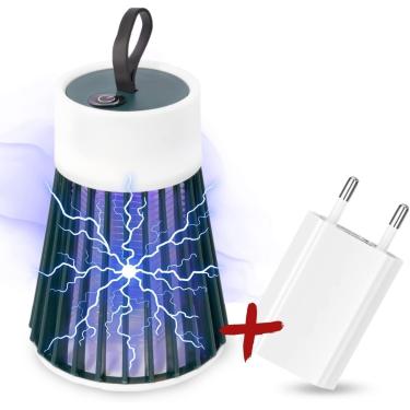 Imagem de Luminaria Mata Mosquito Repelente Eletrico Armadilha Luz Ultravioleta Choque Lampada Inseto Pernilongo LED Luz UV USB-Vende Mais