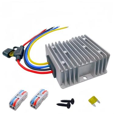 Imagem de Conversores de energia DC 36V/48V Step Down to 12V 20A 240W DC Conversor Regulador, módulo de fonte de alimentação à prova d'água, conversor de tensão de transformador Buck para carrinho de golfe,