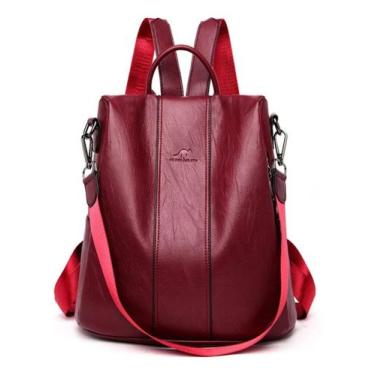 Imagem de Bolsa Mochila Feminina material sintético Espaçosa Faculdade - Alwy