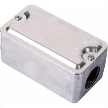 Imagem de Condulete Tramontina Com Tampa Multiplo Flexor (L) 3/4'' - 56200/112 -