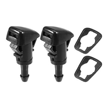 Imagem de ACROPIX Jato de pulverização do bocal do limpador de para-brisa dianteiro para HYUNDAI SANTA FE 3.3L 3342CC V6 DOHC - Pacote com 2 pretos