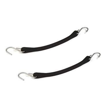 Imagem de The ROP Shop (Pacote com 2) Tiras de lona de borracha de 23 cm resistentes com ganchos em S de amarração rígida
