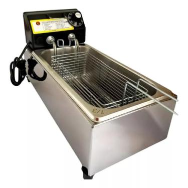 Imagem de Fritadeira Elétrica Industrial Cuba Aço Inox 3 Litros (110v) 1500 Watts 50°C à 300°C (110v)