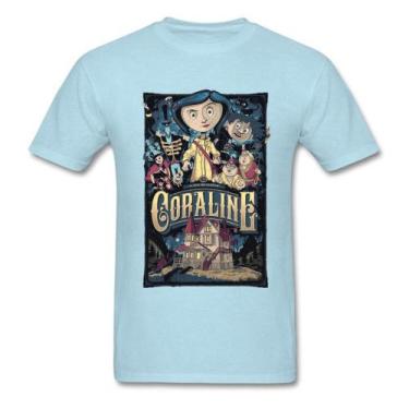 Imagem de Coraline Masculina e a T-shirt Secret Door Knight T-shirt wi - generic