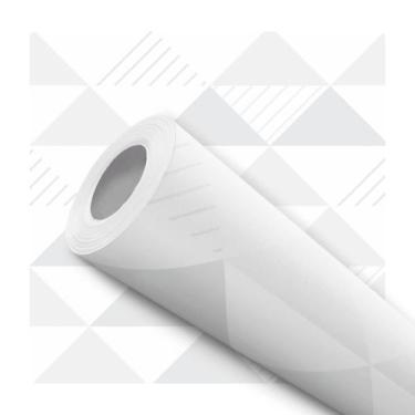 Imagem de Papel De Parede Adesivo Lavável Triângulos Cinza Listras Geométrico - 