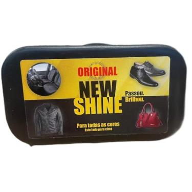 Imagem de New Shine Original, Esponja de Brilho para Sapatos e Bolsas de Couro, Limpador Multiuso para Calçados e Acessórios