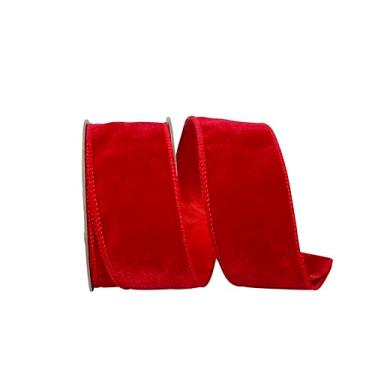 Imagem de Reliant Ribbon Fita de veludo luxuosa, vermelha