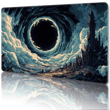 Imagem de MTG Playmat Magic Card Playmat Game Mat,TCG & CCG Card Games Mat with Free Storage Bags Size 24 x 14 Inches (No with Zones,Eye)