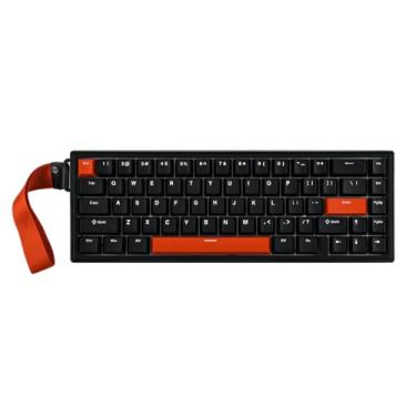 Imagem de EPOMAKER Teclado De Efeito Hall He68, Polling 8000 Hz, Gatilho Ajustável 0,01 Mm, Latência 0,125 Ms, Vedação Cremosa, Tecla Snap, Socd, Rgb, Magnético Para Jogos Com Fio Mac/Pc (Preto)