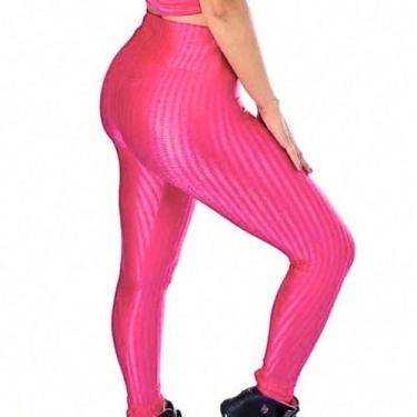 Imagem de A-Lows A&L Calça Leggin Cirre 3D feminino Fitnes, academia, Pink, G
