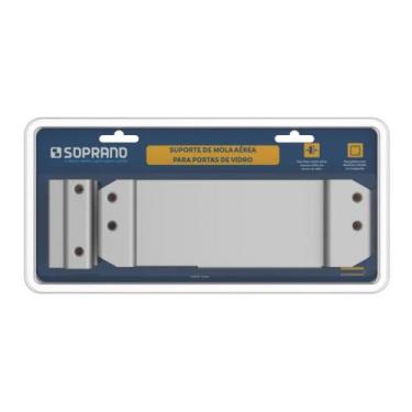 Imagem de Suporte Para Mola Aérea A530 Para Vidro Prata - Soprano