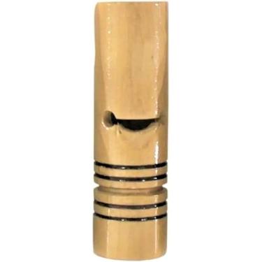 Imagem de Pio artesanal de madeira chama e atrai pássaros - ave Inhambu açu