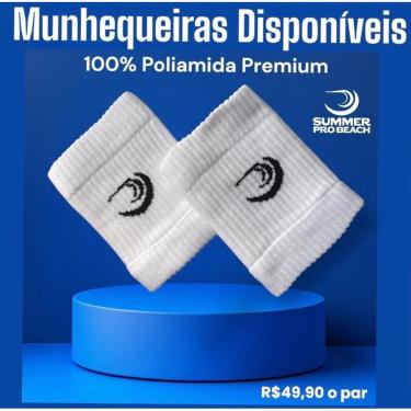 Imagem de Par De Munhequeiras Summer Pro 100% Poliamida Premium (2 Unidades/Par)-Unissex