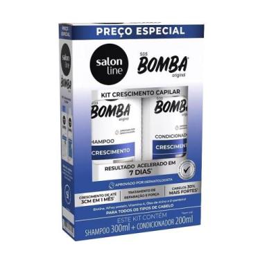 Imagem de Shampoo 300ml + Condicionador Salon Line Bomba Original Crescimento 20