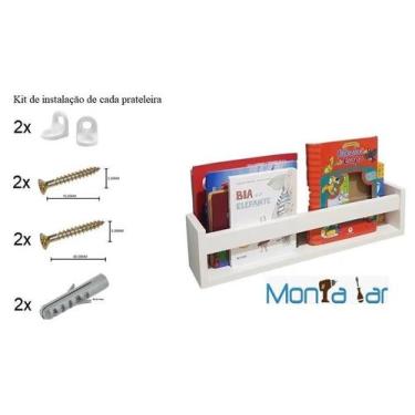 Imagem de Duas Prateleira Montessoriana Para Salão De Beleza 60Cm - Monta Lar