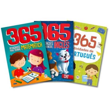 Imagem de Kit 365 Atividades - Inglês + Português + Matemática - Reforço Escolar