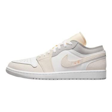 Imagem de T nis masculino Jordan 1 Low, Branco/Cinza Neutro - Phantom, 12.5
