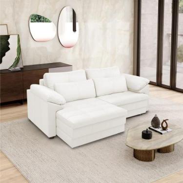 Imagem de Sofá Retrátil Elétrico Sala de Estar Nolan Bipartido 175cm Conforto Pr